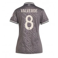 Camisa de time de futebol Real Madrid Federico Valverde #8 Replicas 3º Equipamento Feminina 2024-25 Manga Curta